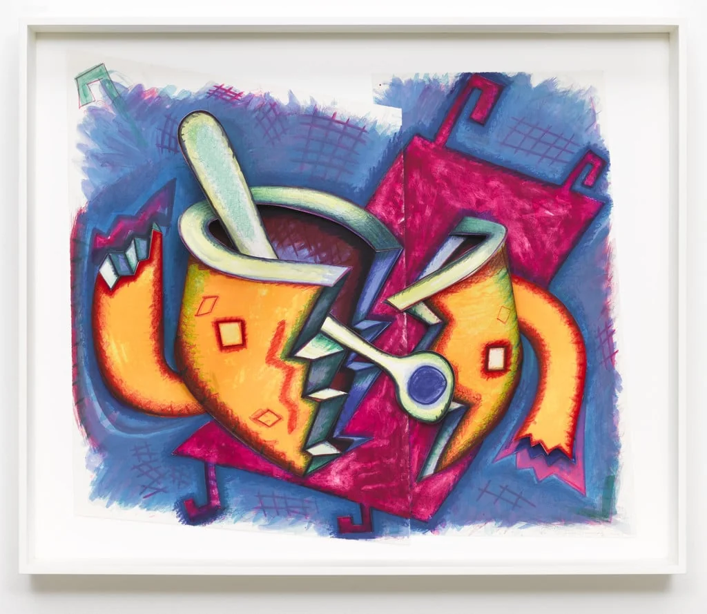 Untitled, by Elizabeth Murray, ink, 2001