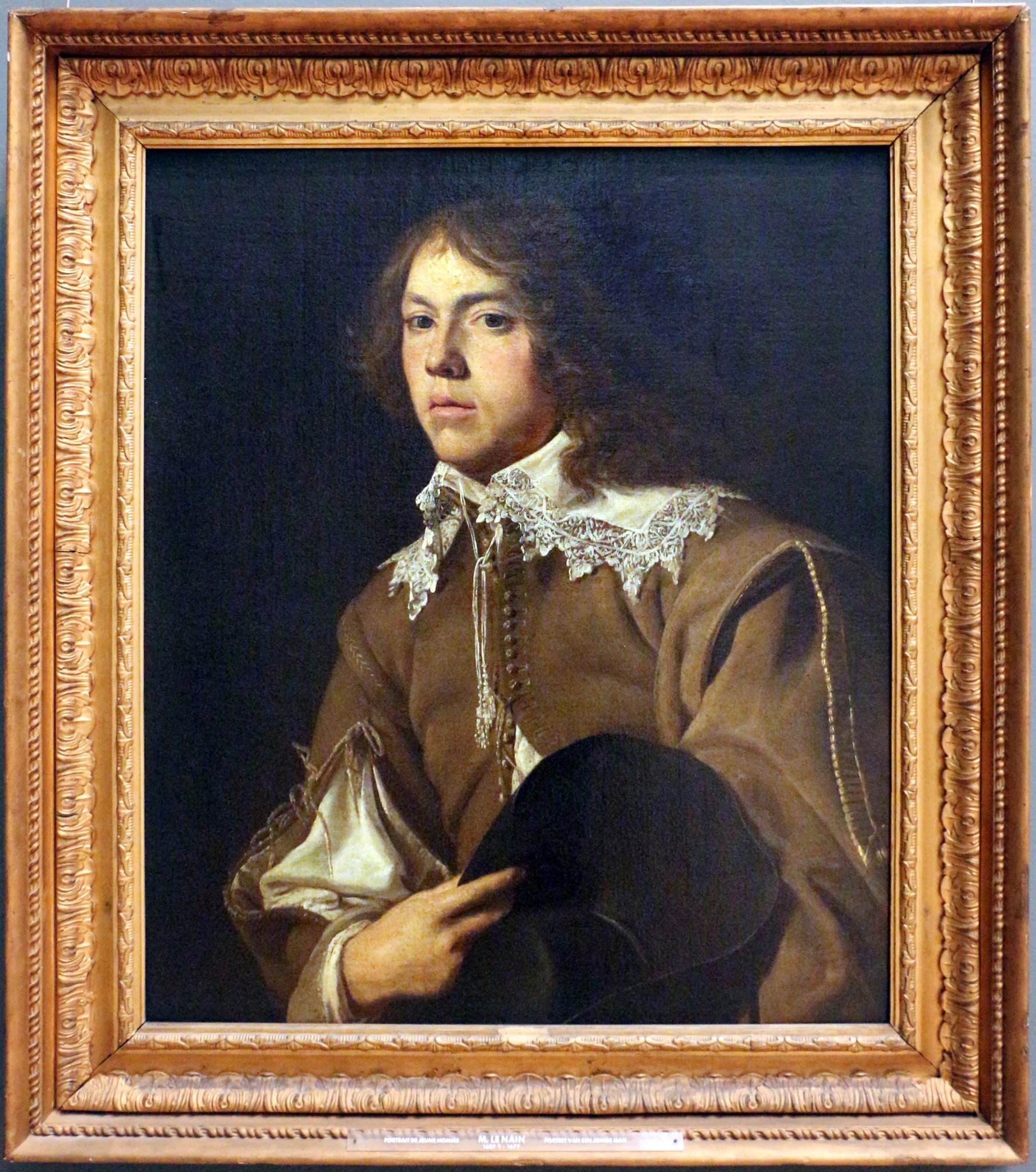 Portrait de jeune homme, by Mathieu Le Nain, unspecified