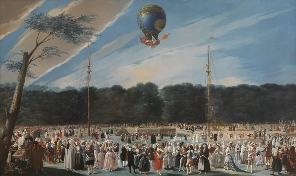 Ascent of a Montgolfier Balloon at Aranjuez