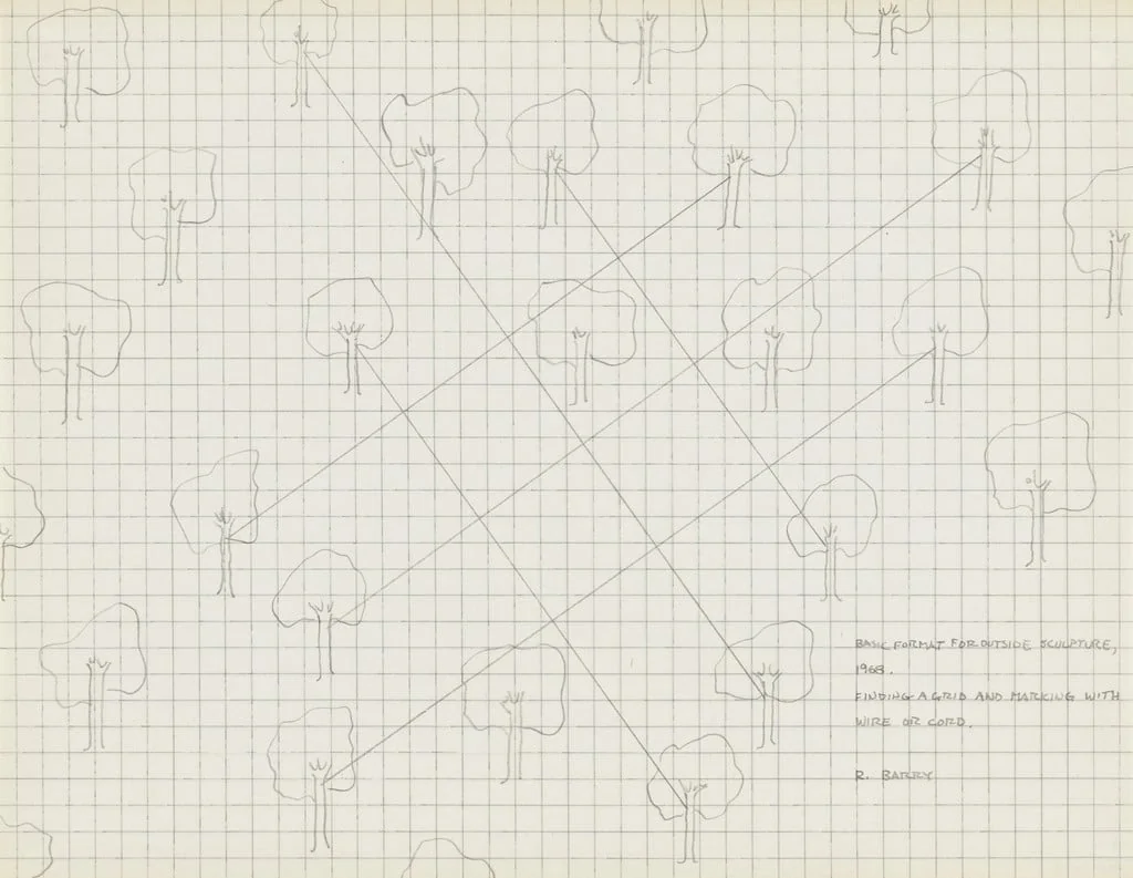 Untitled, by Robert Barry, graphite, 1968