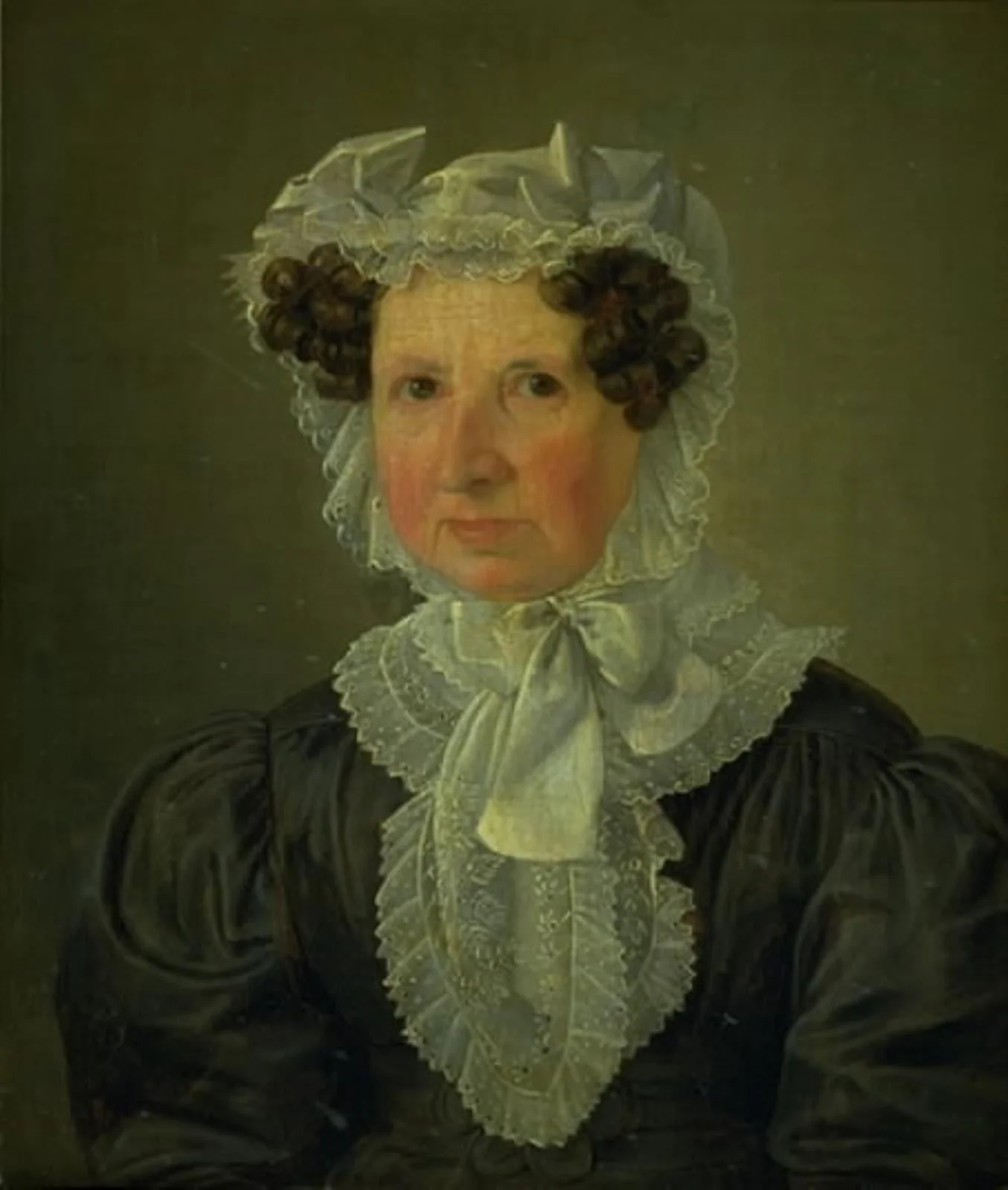 Portræt af jomfru Nissen, by Unknown, 1850