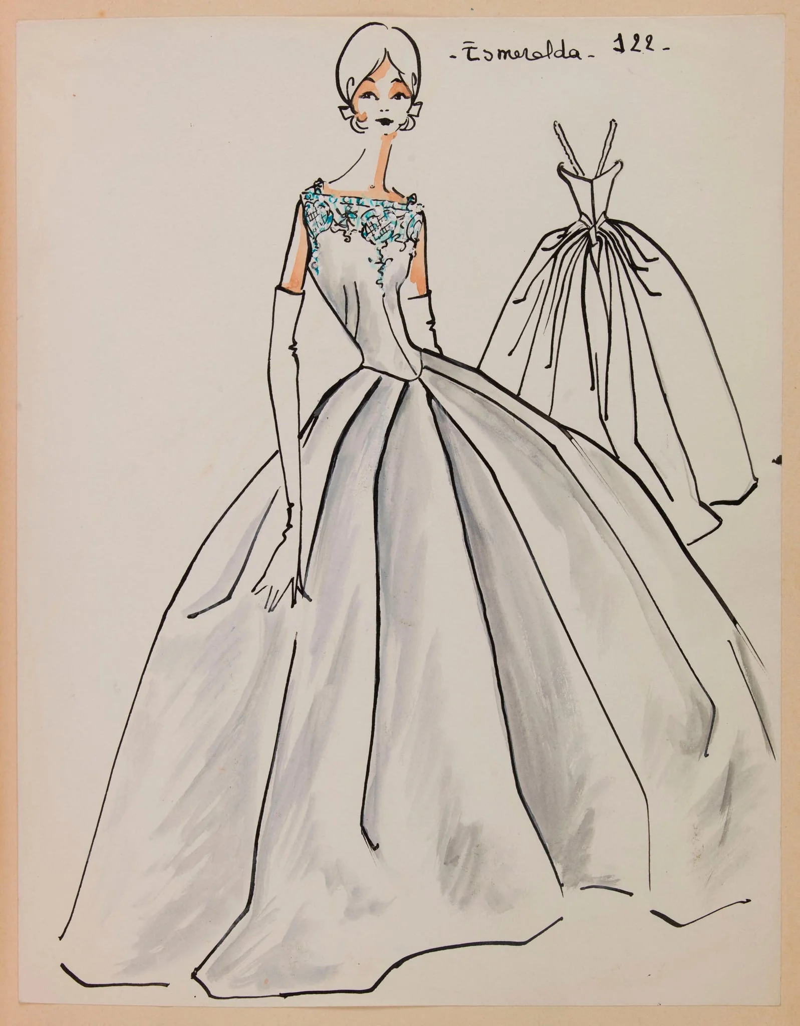 Esmeralda, by Carven, 1958