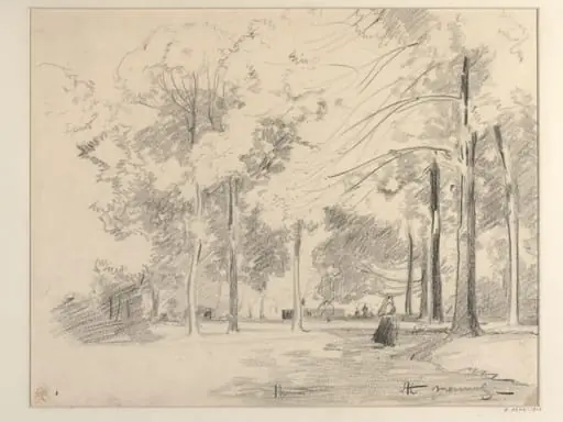 A Corner in the Park, Aix-les-Bains : Morning