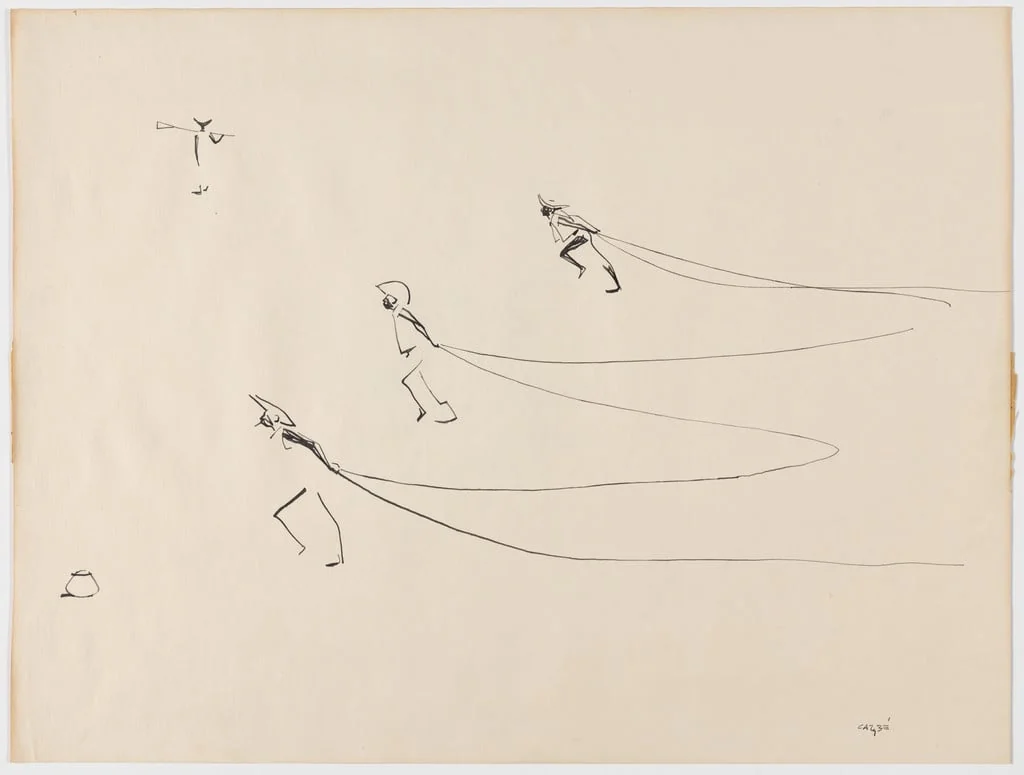 Untitled, by Carybé, ink, 1957