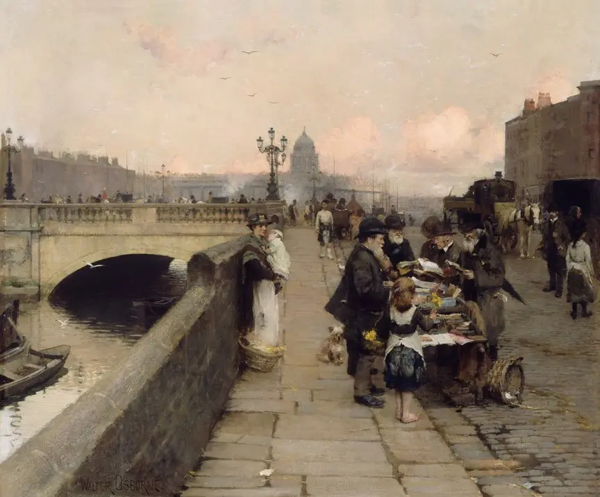 Dublin Streets: a Vendor of Books