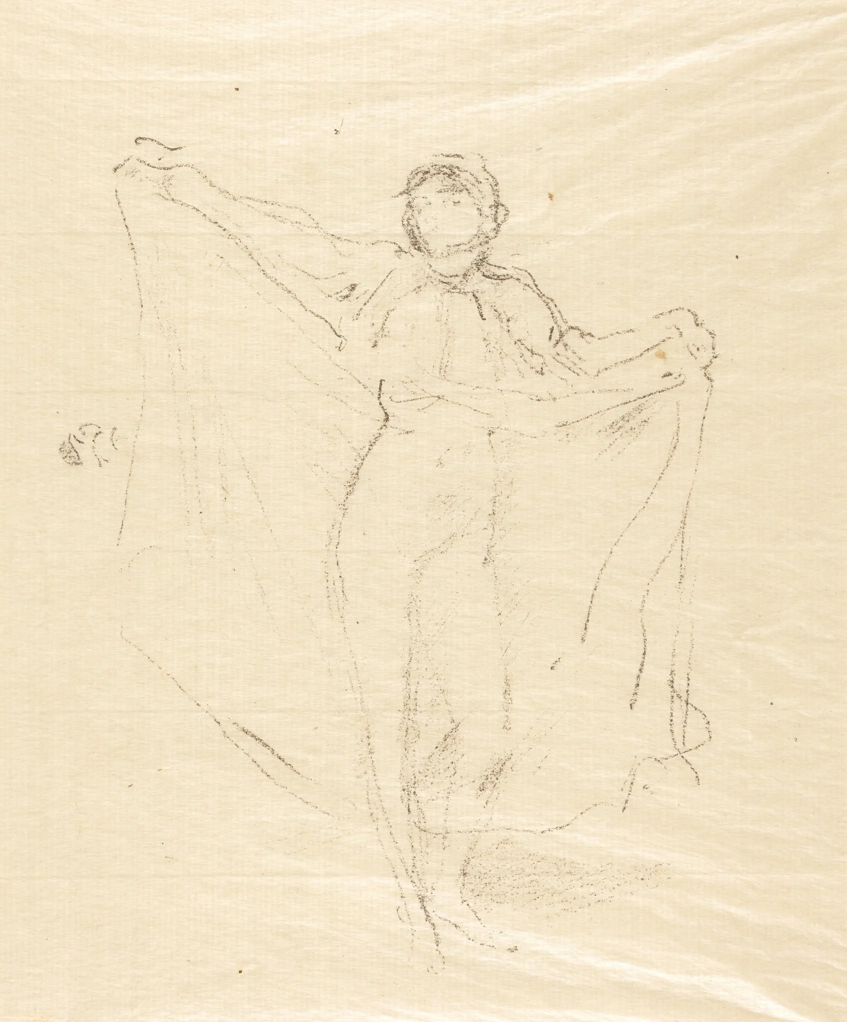 La Danseuse: A Study of the Nude, by James McNeill Whistler, ink, 1891