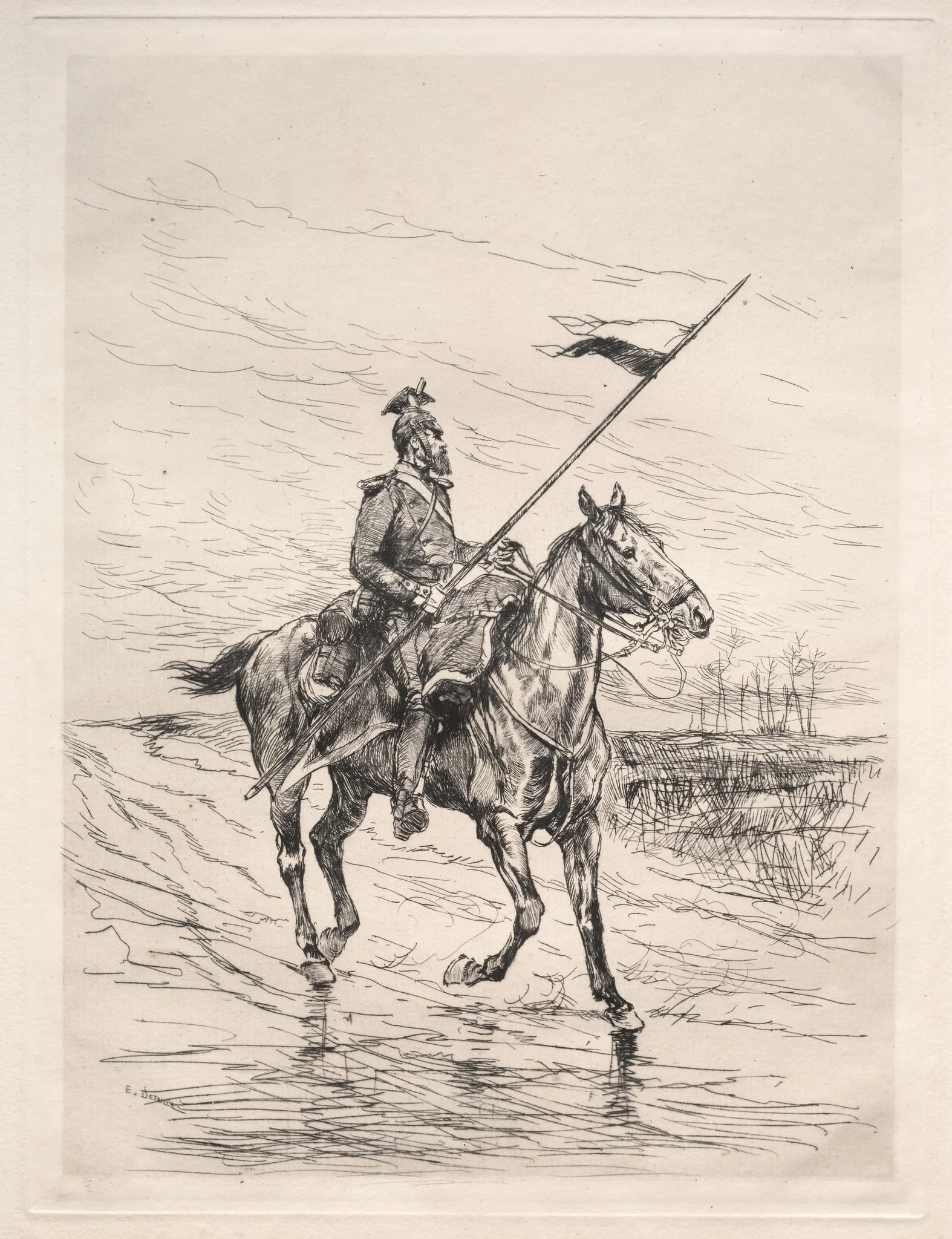An Uhlan, by Édouard Detaille, 1874