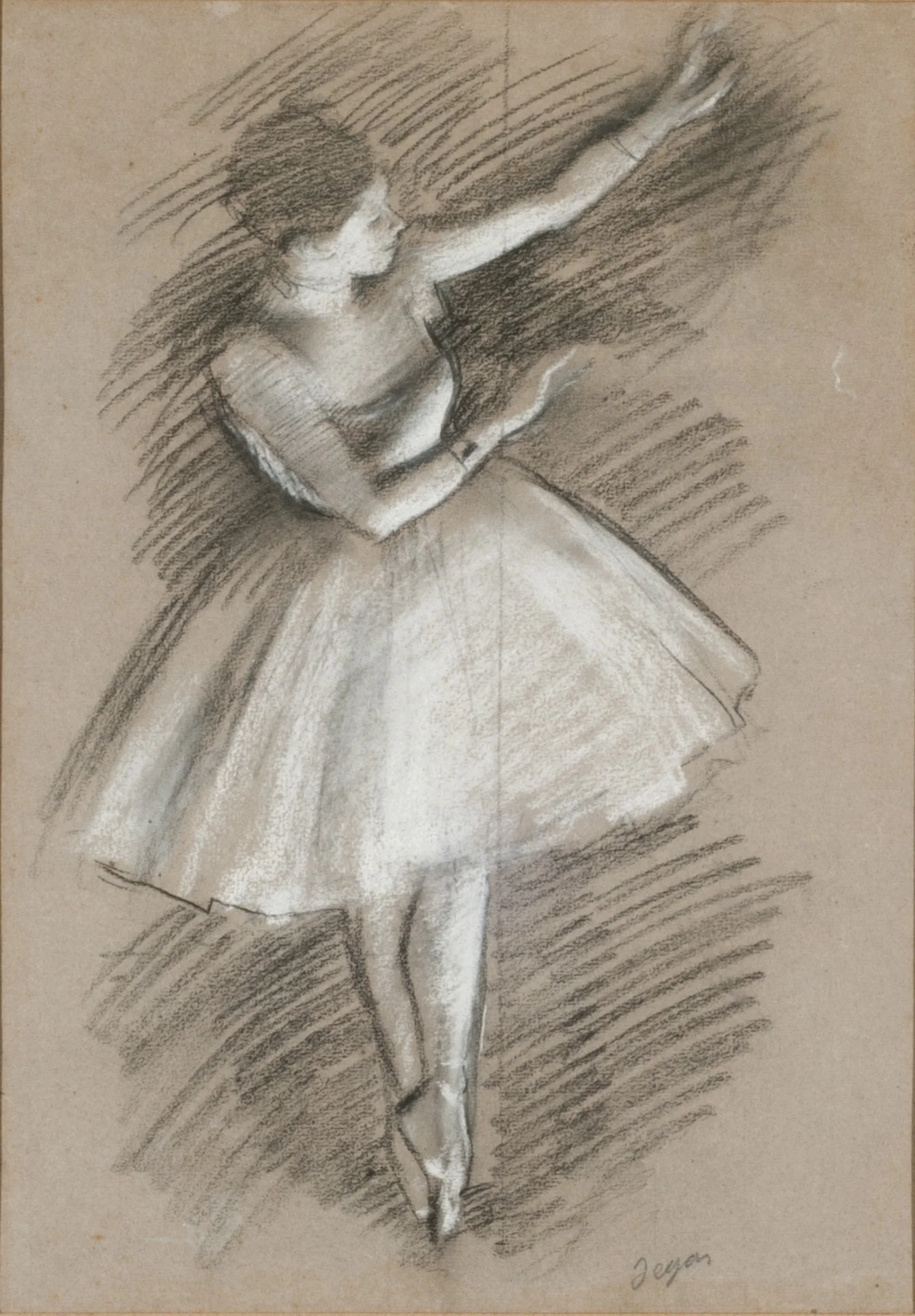 dancer in white, by Edgar Degas, unspecified, 1889