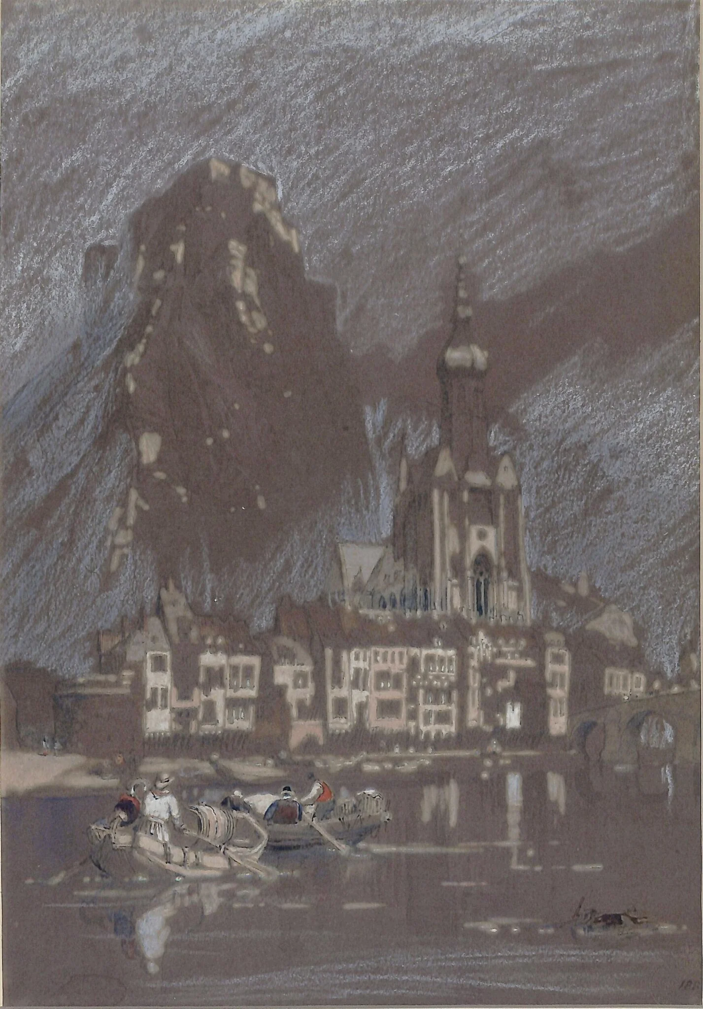 Dinant on the Meuse, by Clarkson Frederick Stanfield, 1820