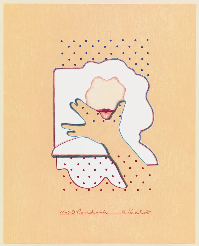 Untitled, by Marvin Israel, ink, 1968