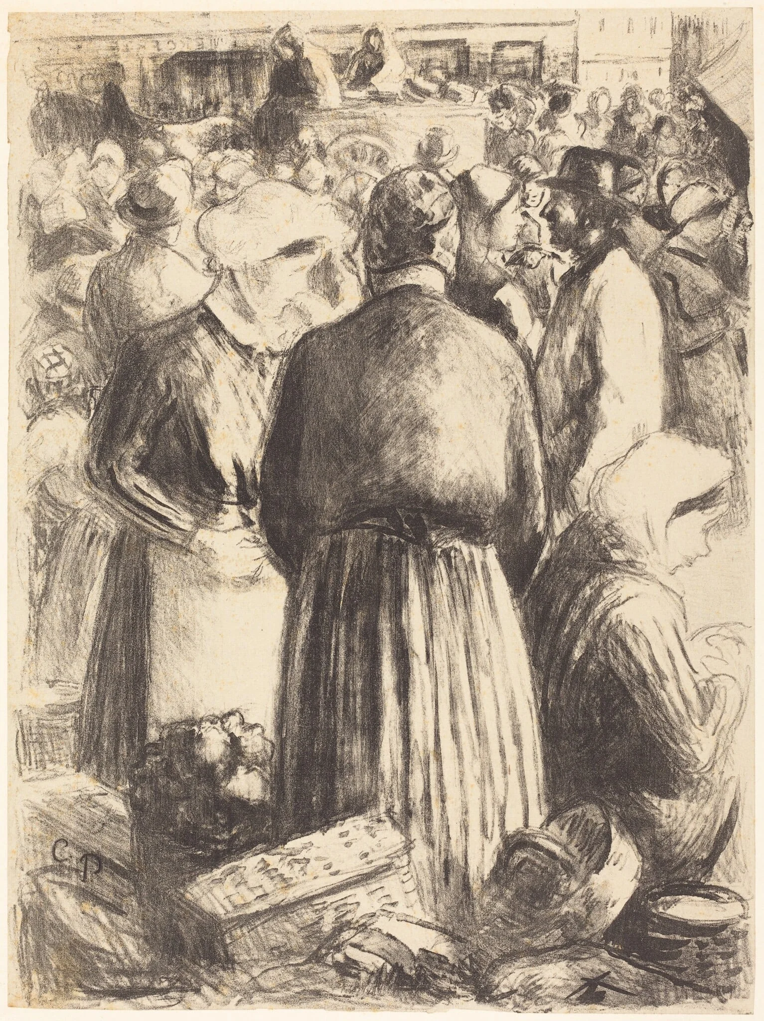 Market at Pontoise (Marché a Pontoise)