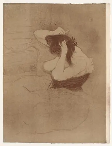 Elles: Woman Combing Her Hair