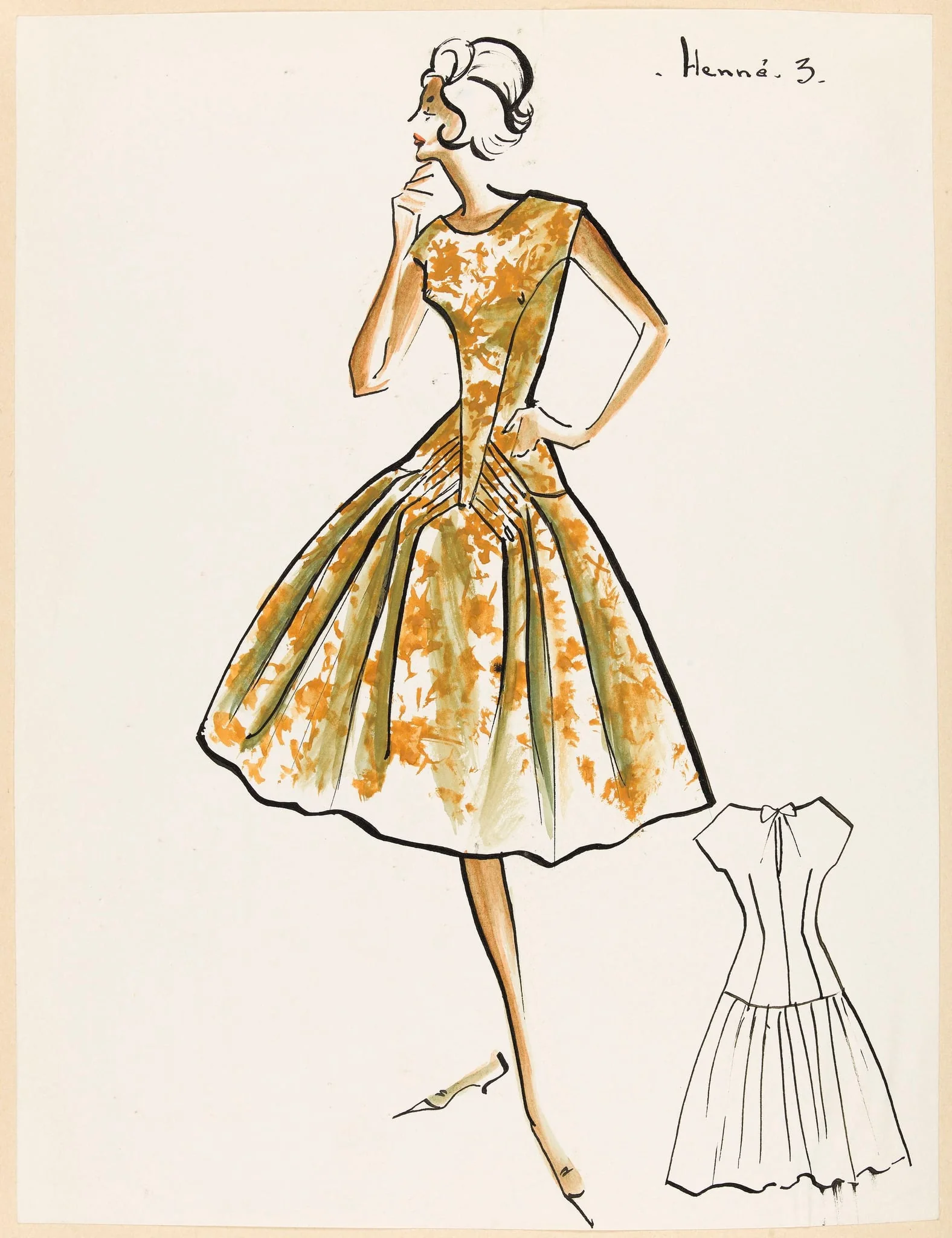 Henné, by Carven, 1959