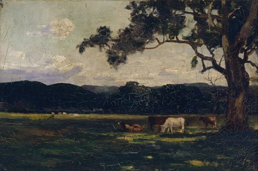 Pastures, Bacchus Marsh, by John Ford Paterson, oil, 1891