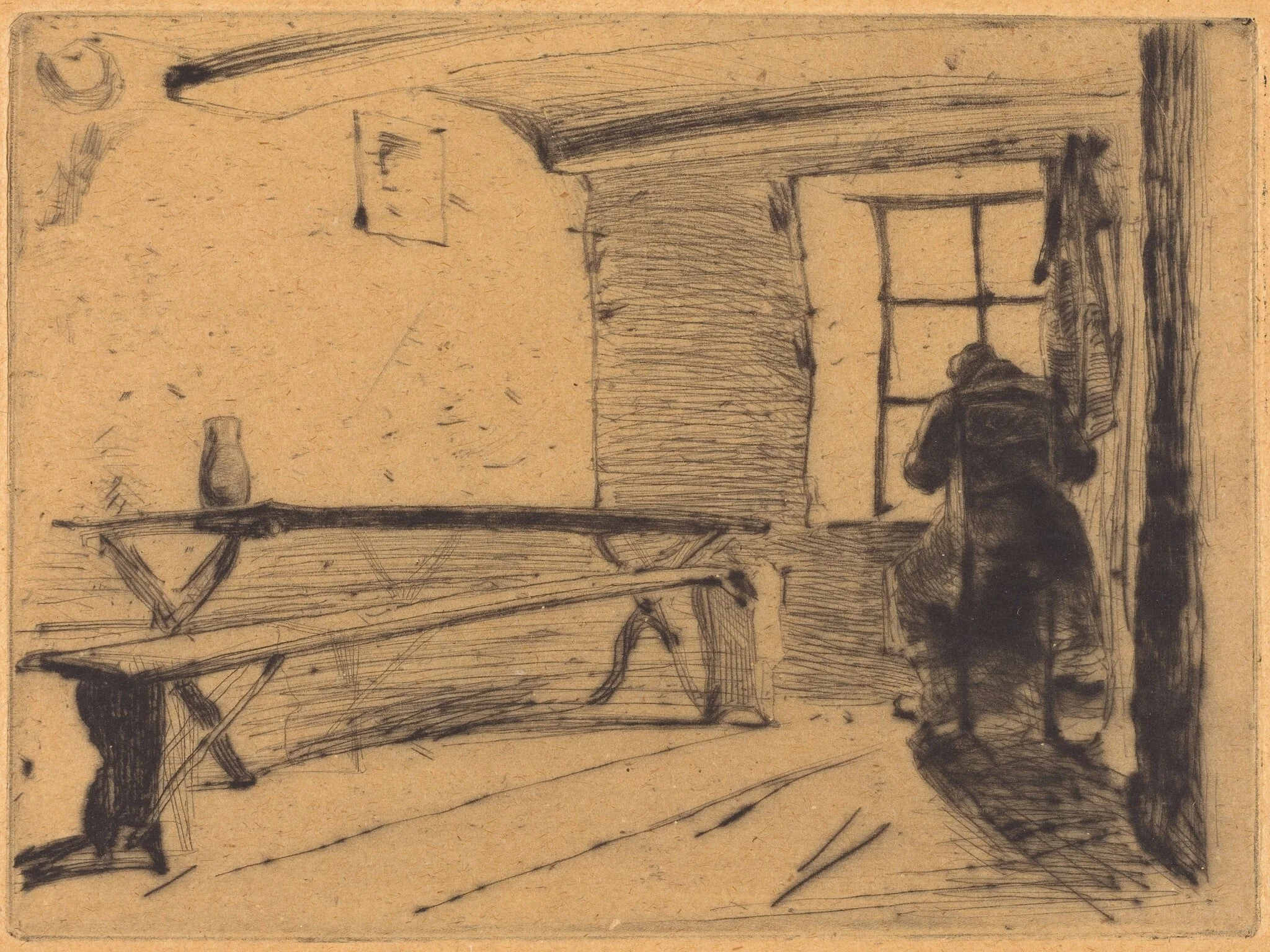 The Miser, by James McNeill Whistler, ink, 1861