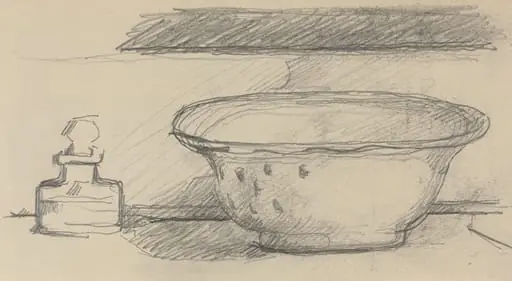 Wash Basin and Scent Bottle [recto]