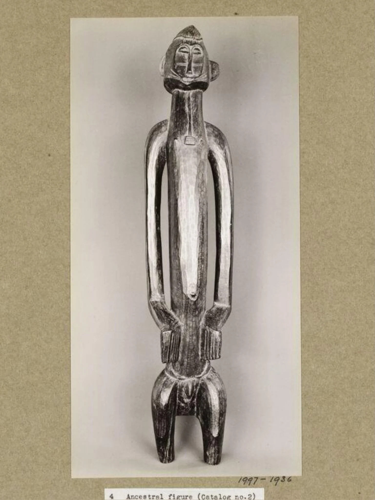 Ancestral figure, by Walker Evans, photographic, 1935