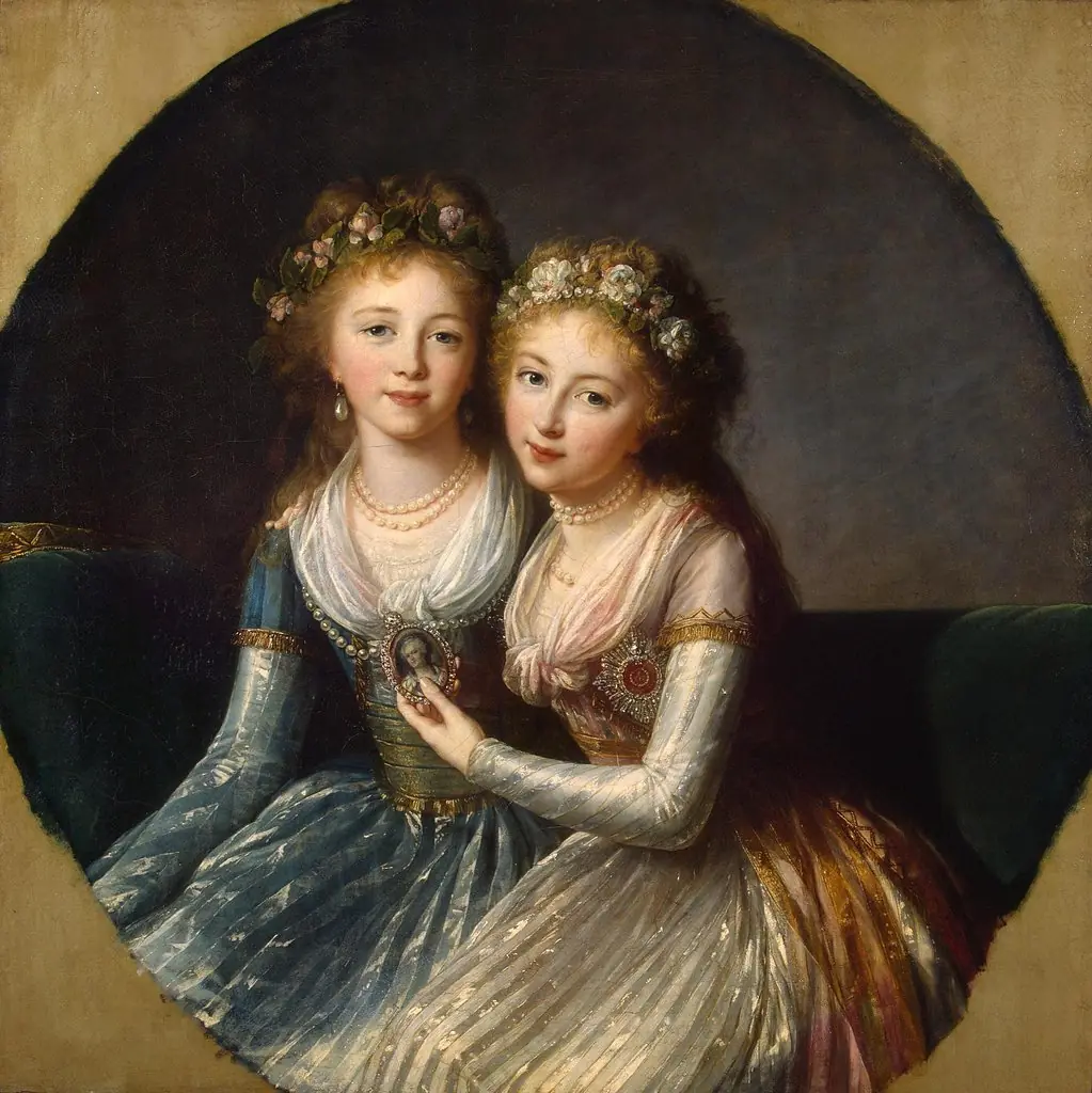 Portrait of Emperor Pavel I's Daughters
