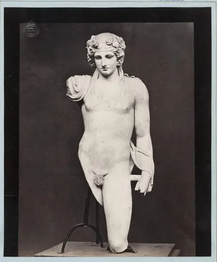 Fragment of a marble statue of Baccus