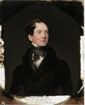 Thomas Moore, Poet, by William Essex, unspecified, 1838