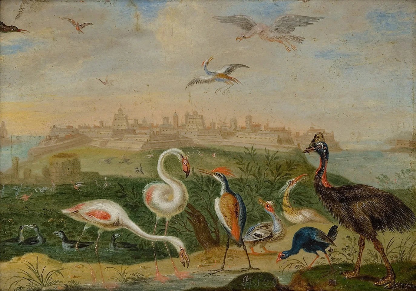 Ansichten aus den vier Weltteilen mit Szenen von Tieren: Malta, by Ferdinand van Kessel the Elder, unspecified, 1682