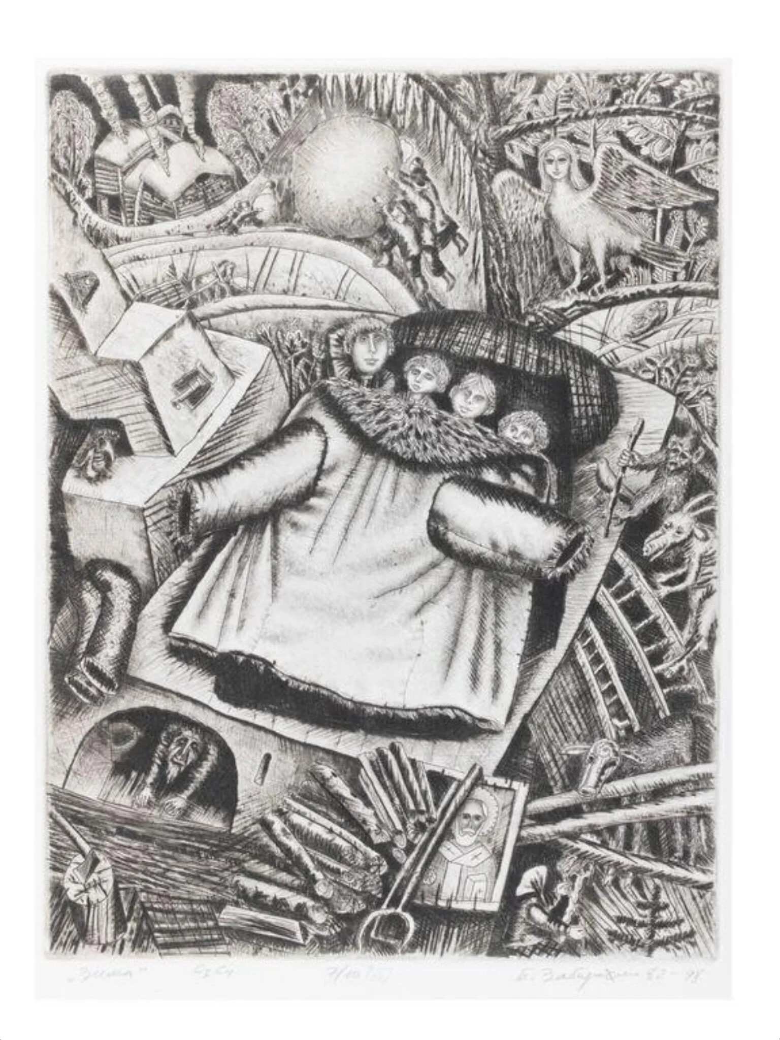 Winter, by Boris Zabirokhin, 1998