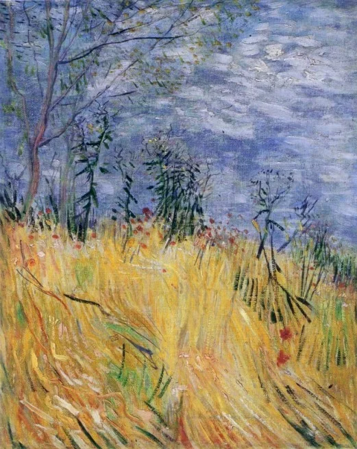 Edge of a wheat field with poppies, by Vincent van Gogh, unspecified, 1894