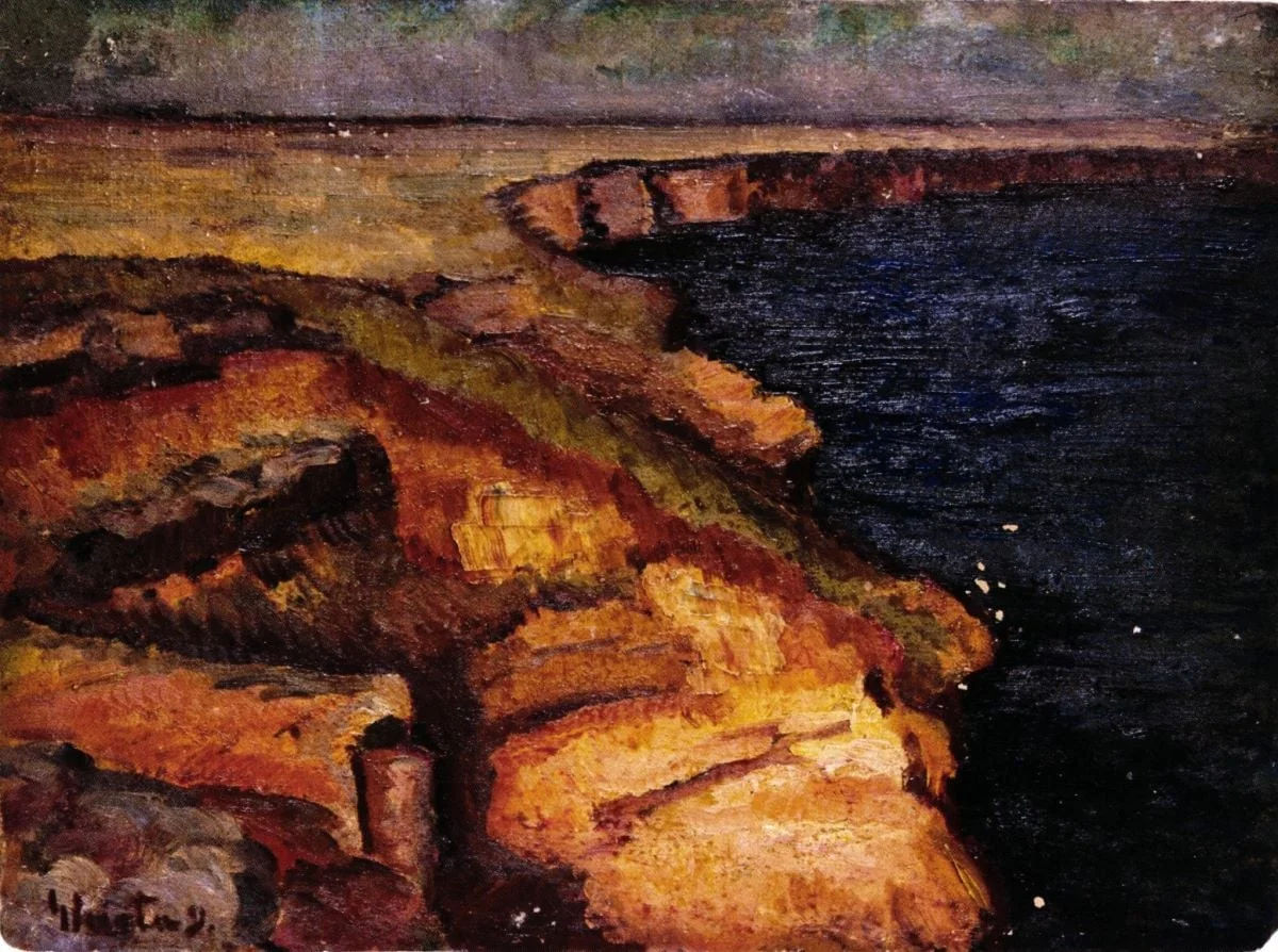 Peisaj marin - Caliacra, by Dumitru Ghiață, unspecified, 1923