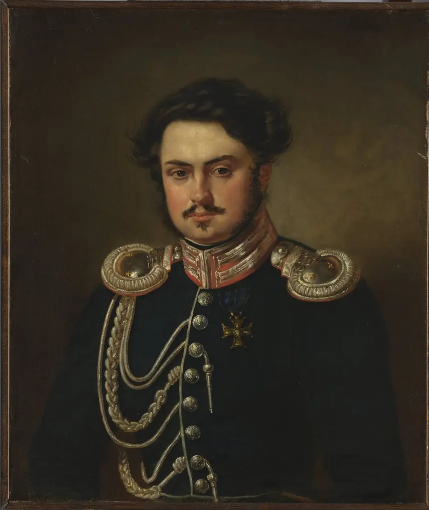 Portrait of Seweryn Madan, officer of the guard cavalry staff