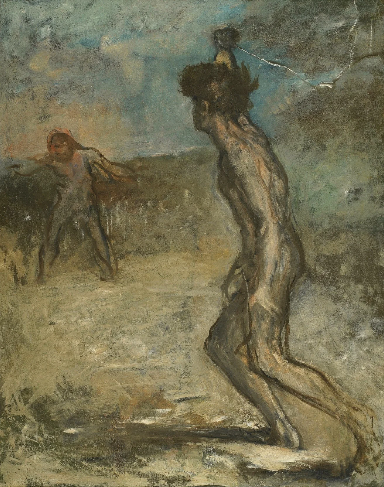 David and Goliath, by Edgar Degas, oil, 1864