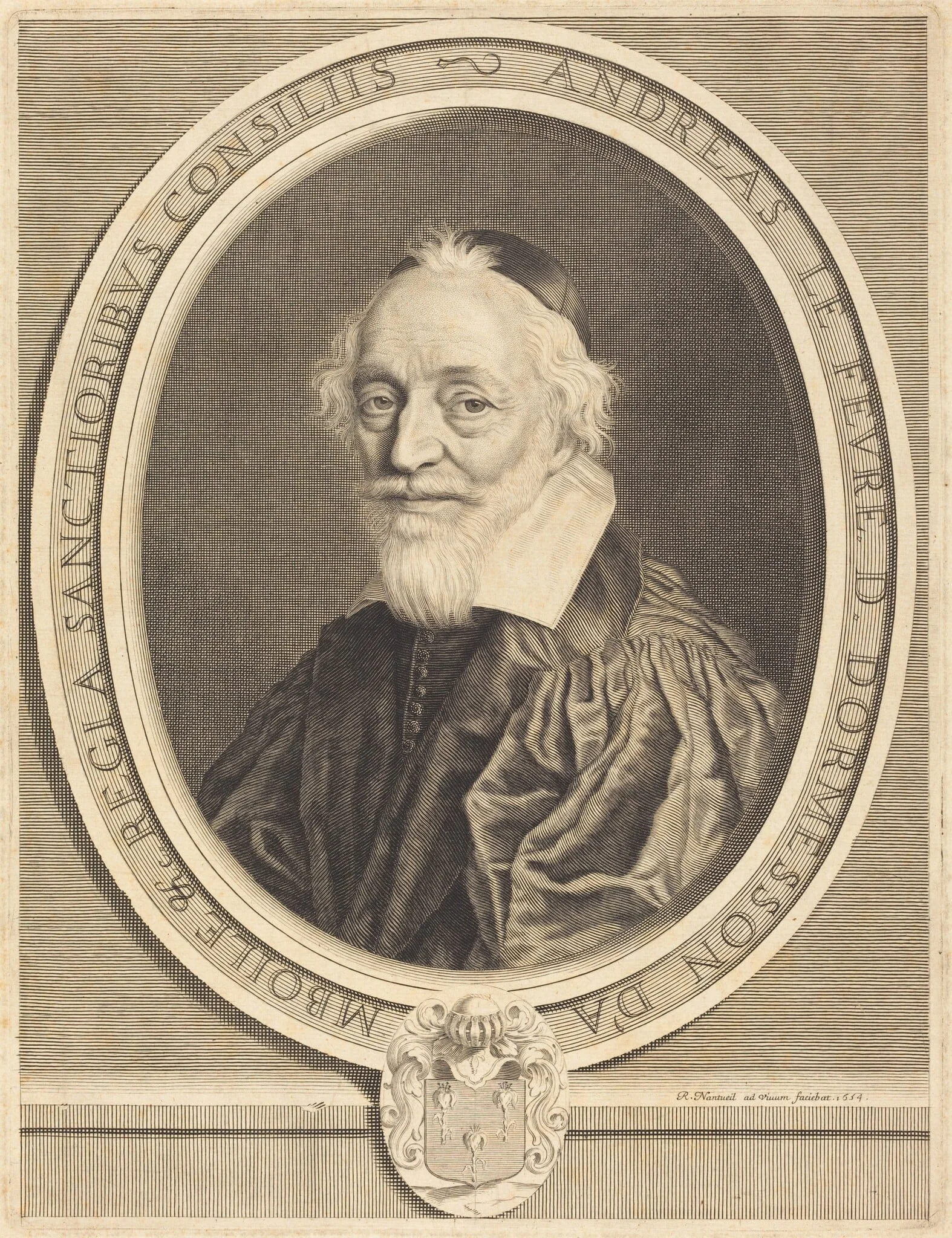Andre Le Fevre d'Ormesson, by Robert Nanteuil, ink, 1650