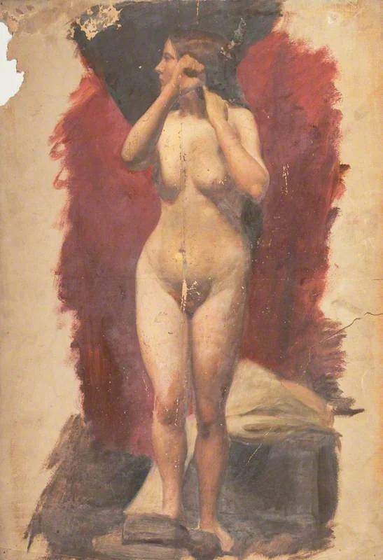 Life Study: Standing Female Nude, by William McTaggart, unspecified, 1850