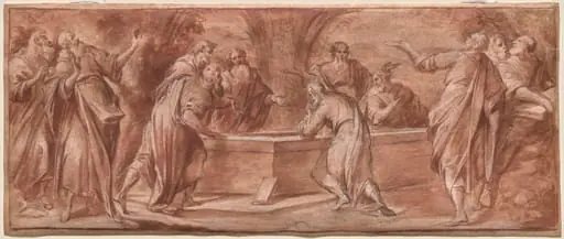 The Apostles Gathered Around the Tomb of the Virgin
