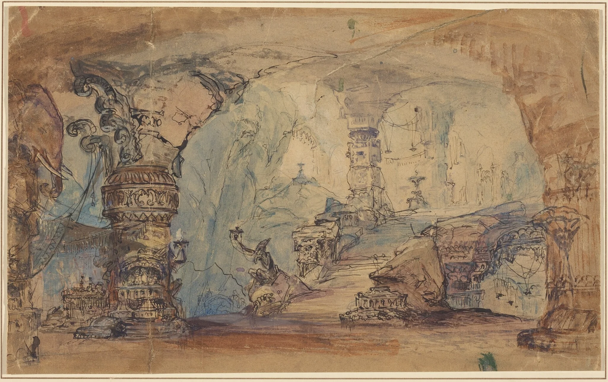 A Fantastic Underground Temple (Aladdin's Cave?)