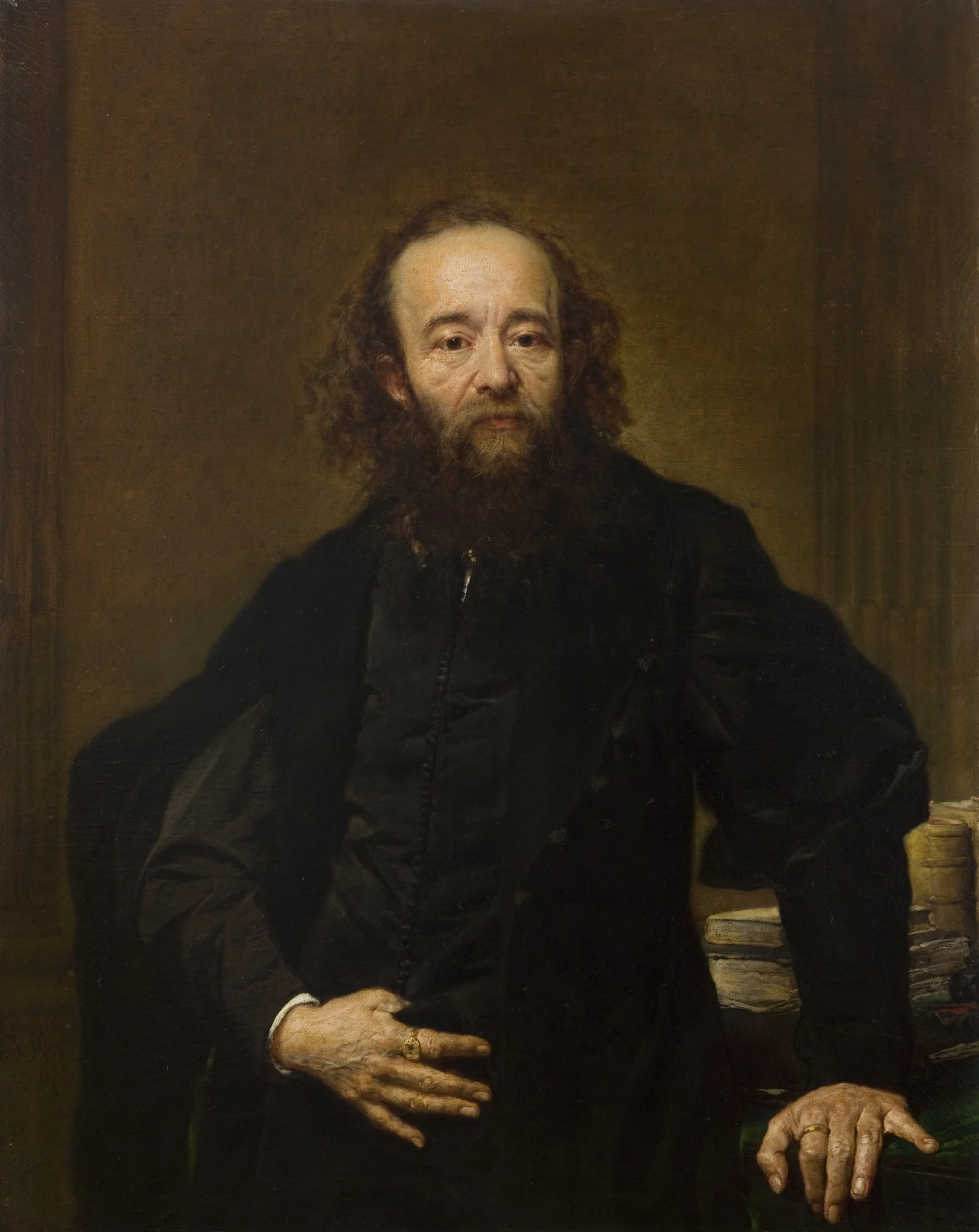 Portrait of Leonard Serafiński, by Jan Matejko, oil, 1870