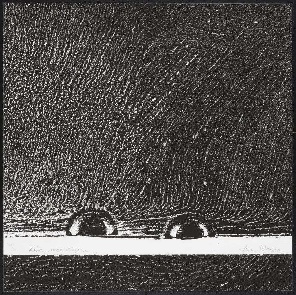 Untitled, by June Wayne, ink, 2009