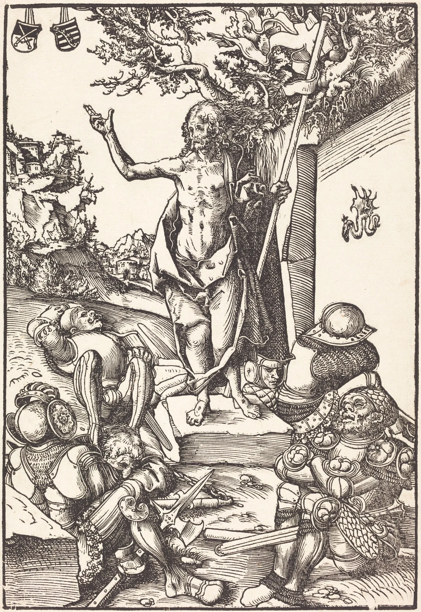 The Resurrection, by Lucas Cranach the Elder, ink, 1509