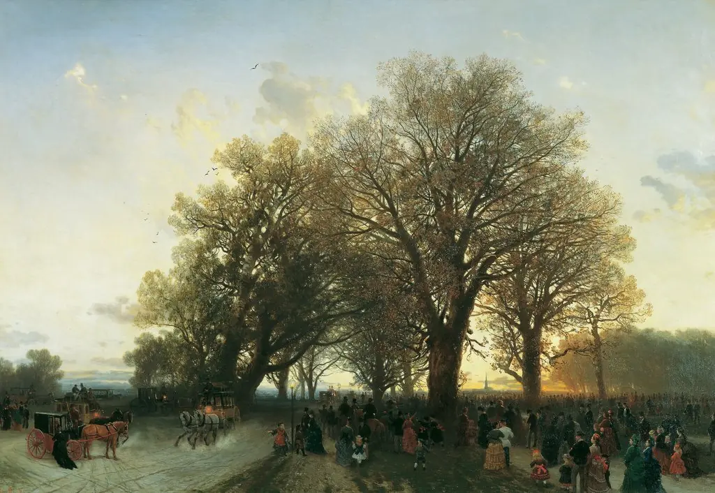 Auf dem Heimweg von der Weltausstellung im Wiener Prater 1873