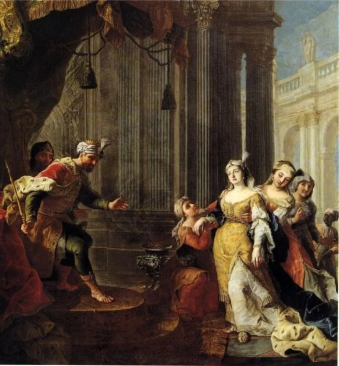 Estera și Ahasver, by Martin van Meytens, unspecified, 1730