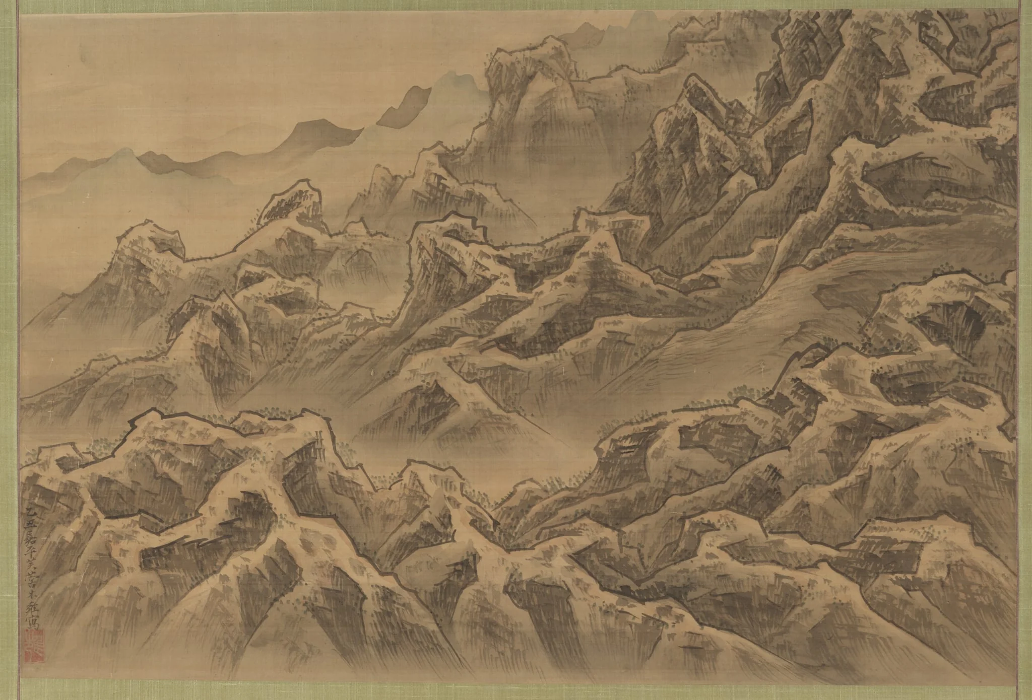 Mountains and Ravine, by Suzuki Fuyō, unspecified, 1805