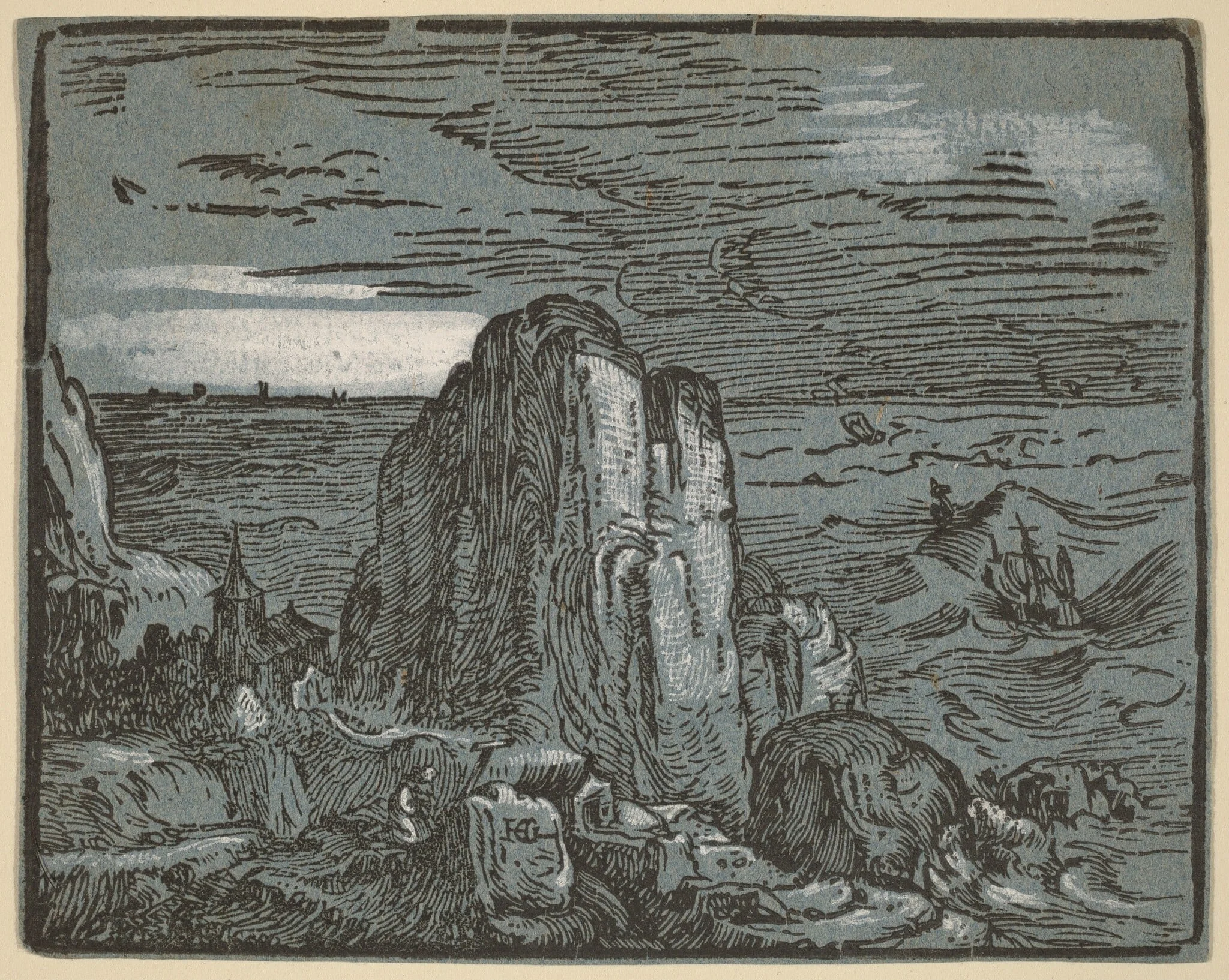 Cliff on a Seashore