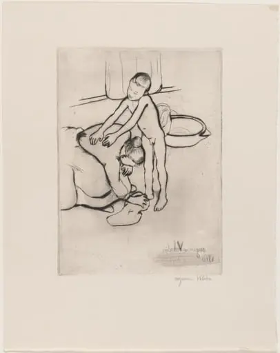 Catherine and Young Boy Nude