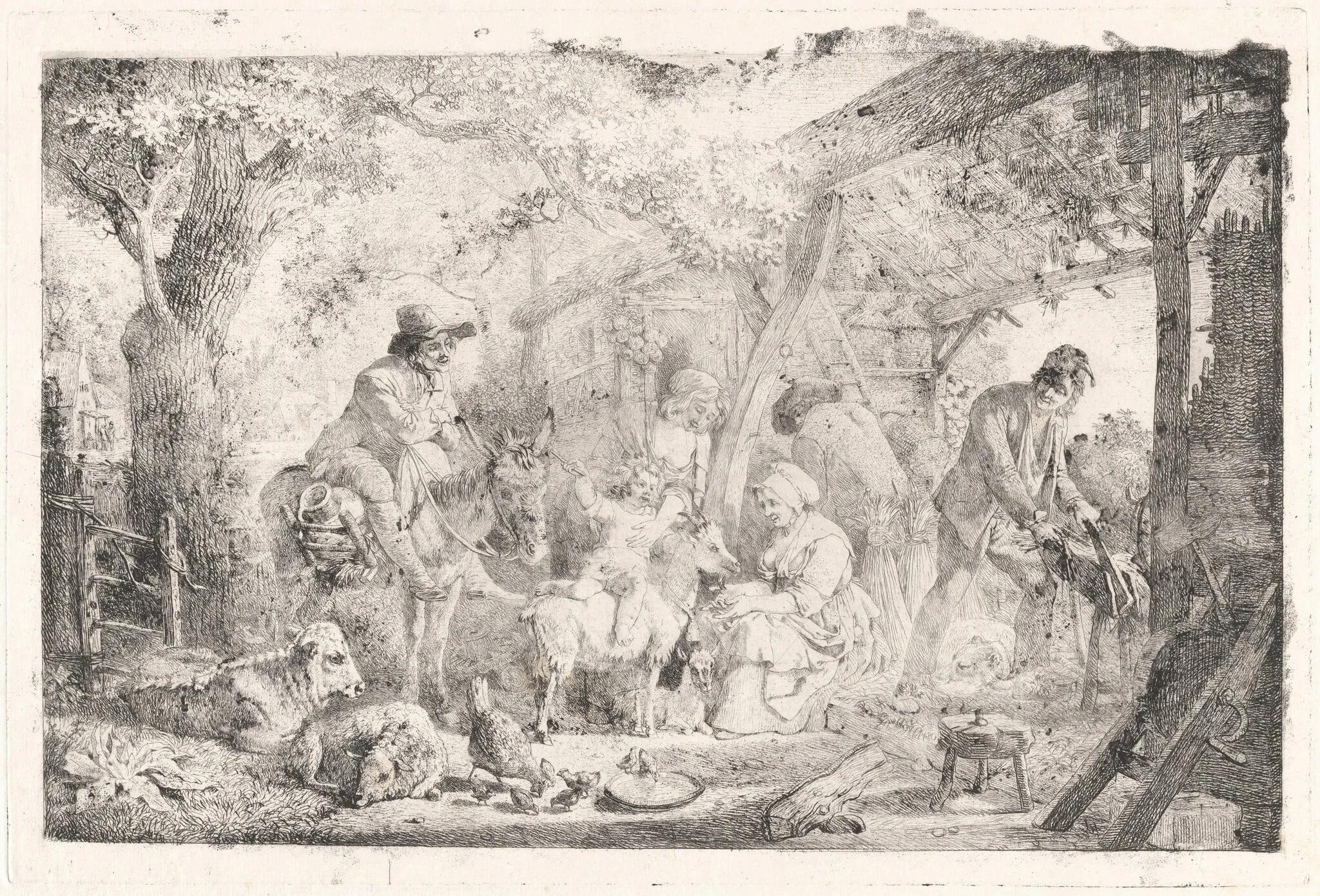 The Little Cavalier (Le Petit Cavalier), by Jean-Louis De Marne, ink, 1800
