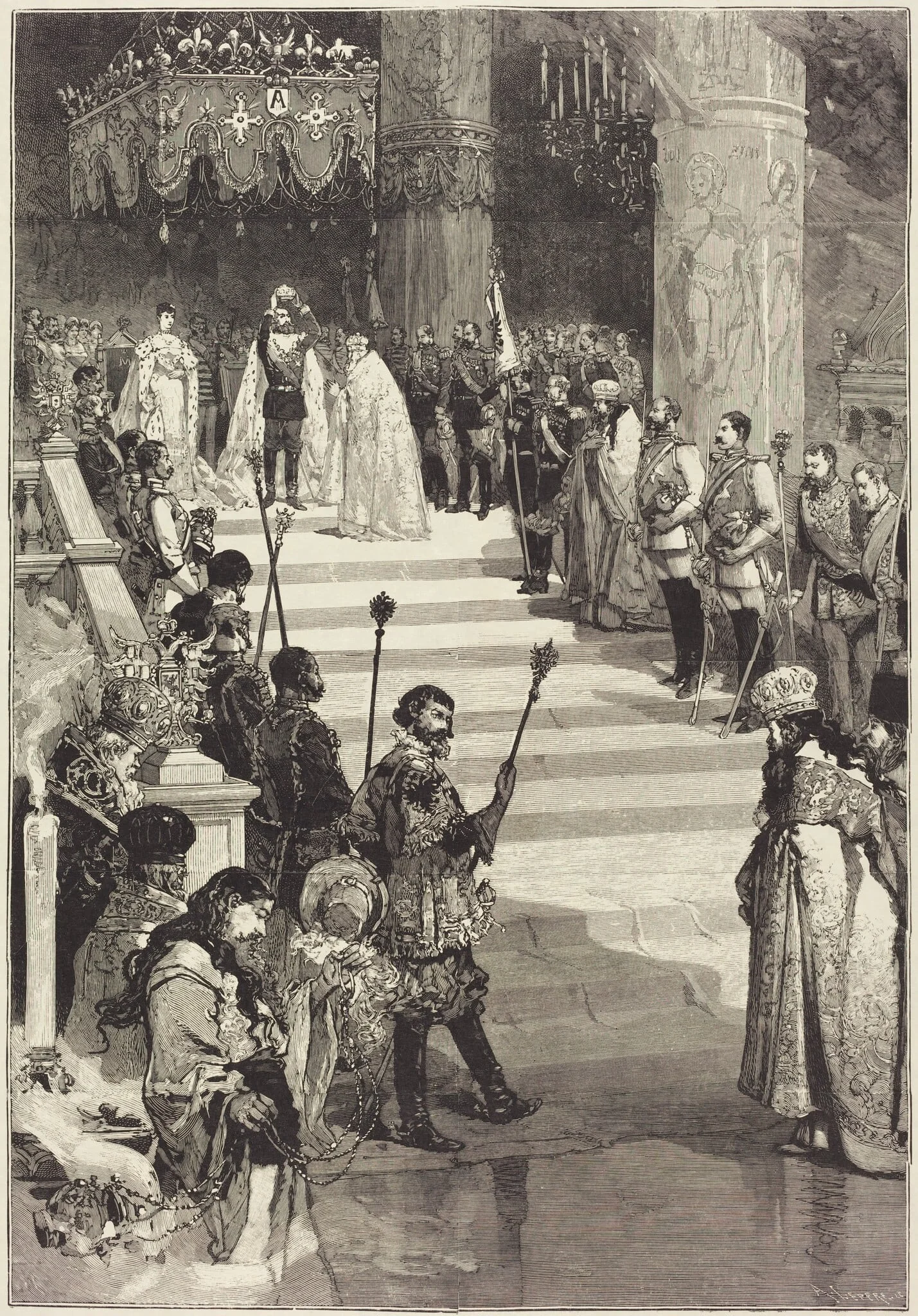 Le Couronnement de l'Empereur Alexandre III de Russie (27 Mai), by Auguste Lepère, ink, 1883