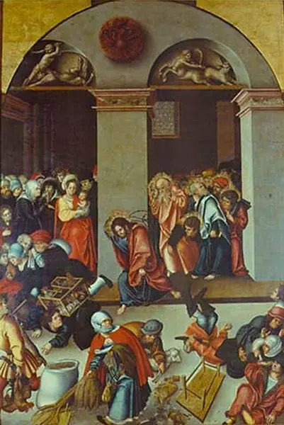 Expulsion of the money changers from the temple