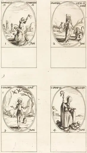 Sts. Pamphilius and Porphyrius; St. Blandina and Companions; St. Erasmus; St. Optatus