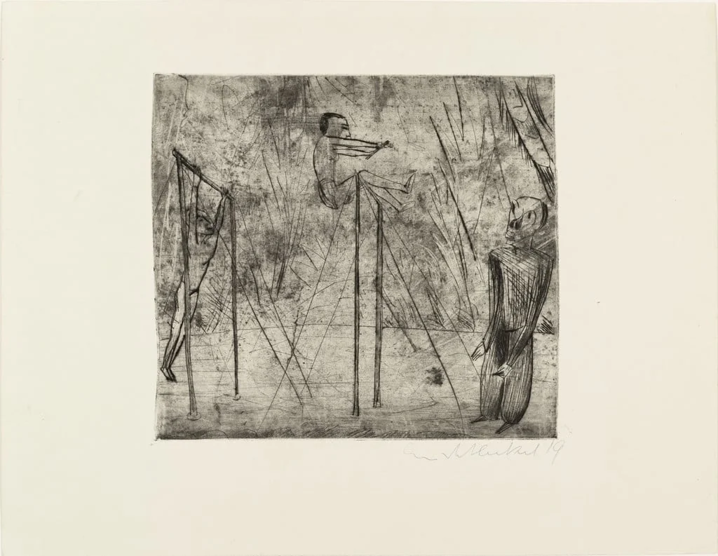 Untitled, by Erich Heckel, ink, 1919