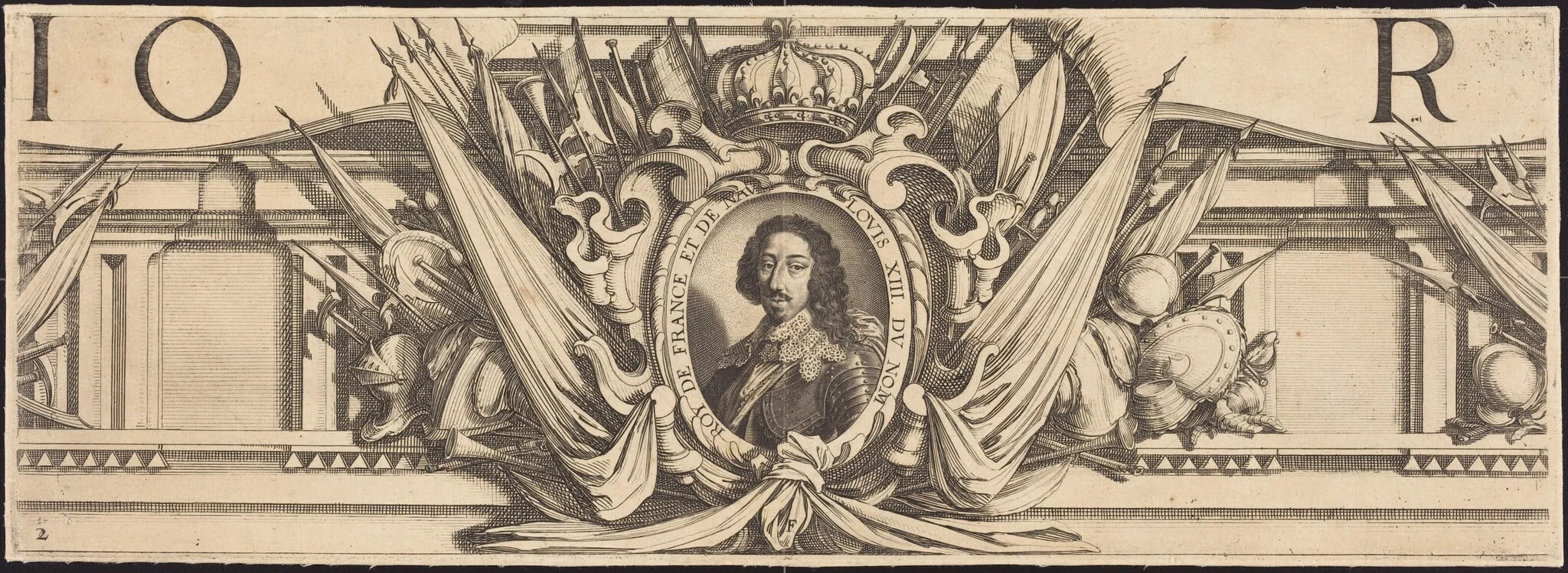 The Siege of La Rochelle [plate 2 of 16;  set comprises 1952.8.97-112], by Abraham Bosse, ink, 1630