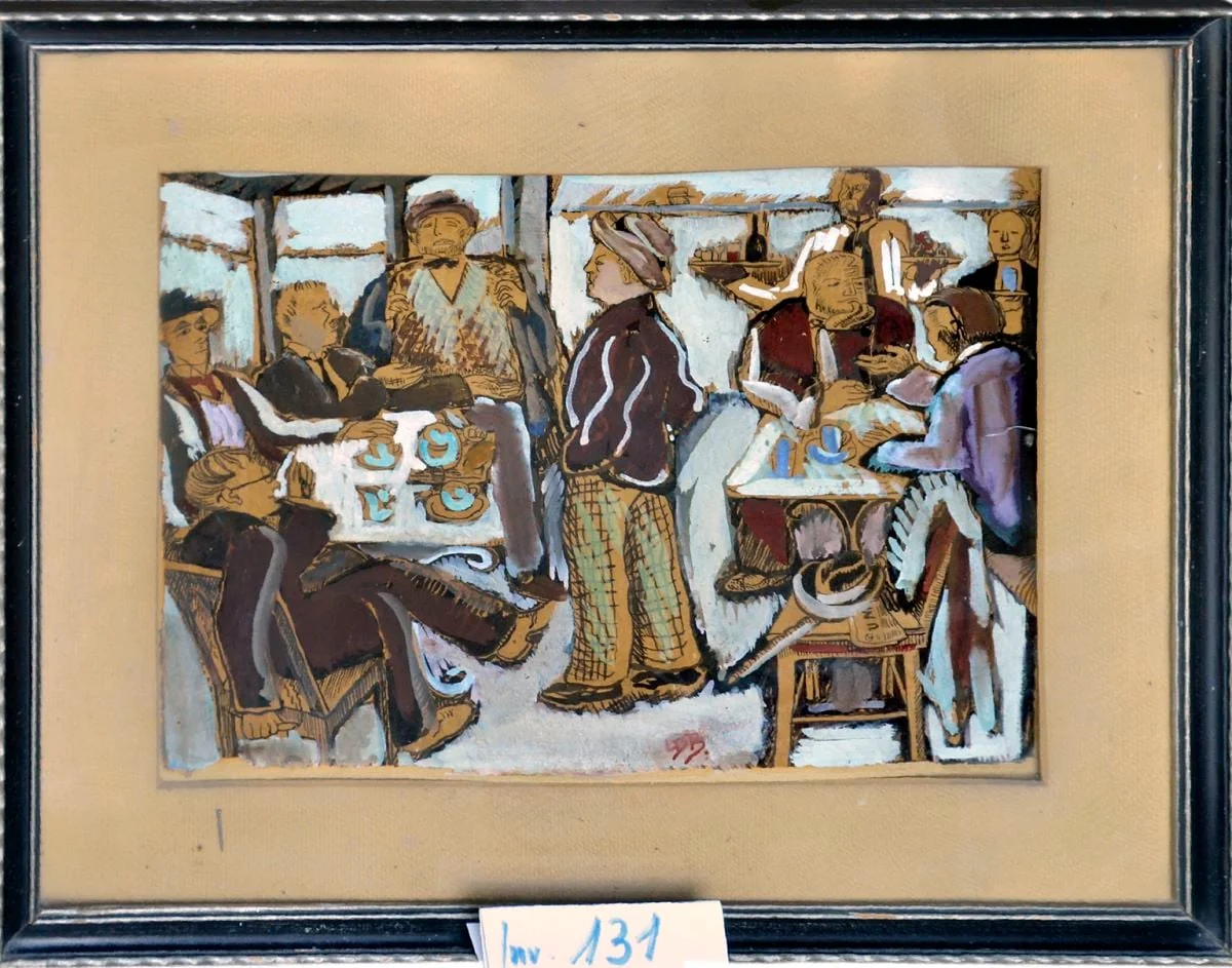 Cafeneaua Oteteleșanu, by Lucia Demetriade-Bălăcescu, unspecified, 1908