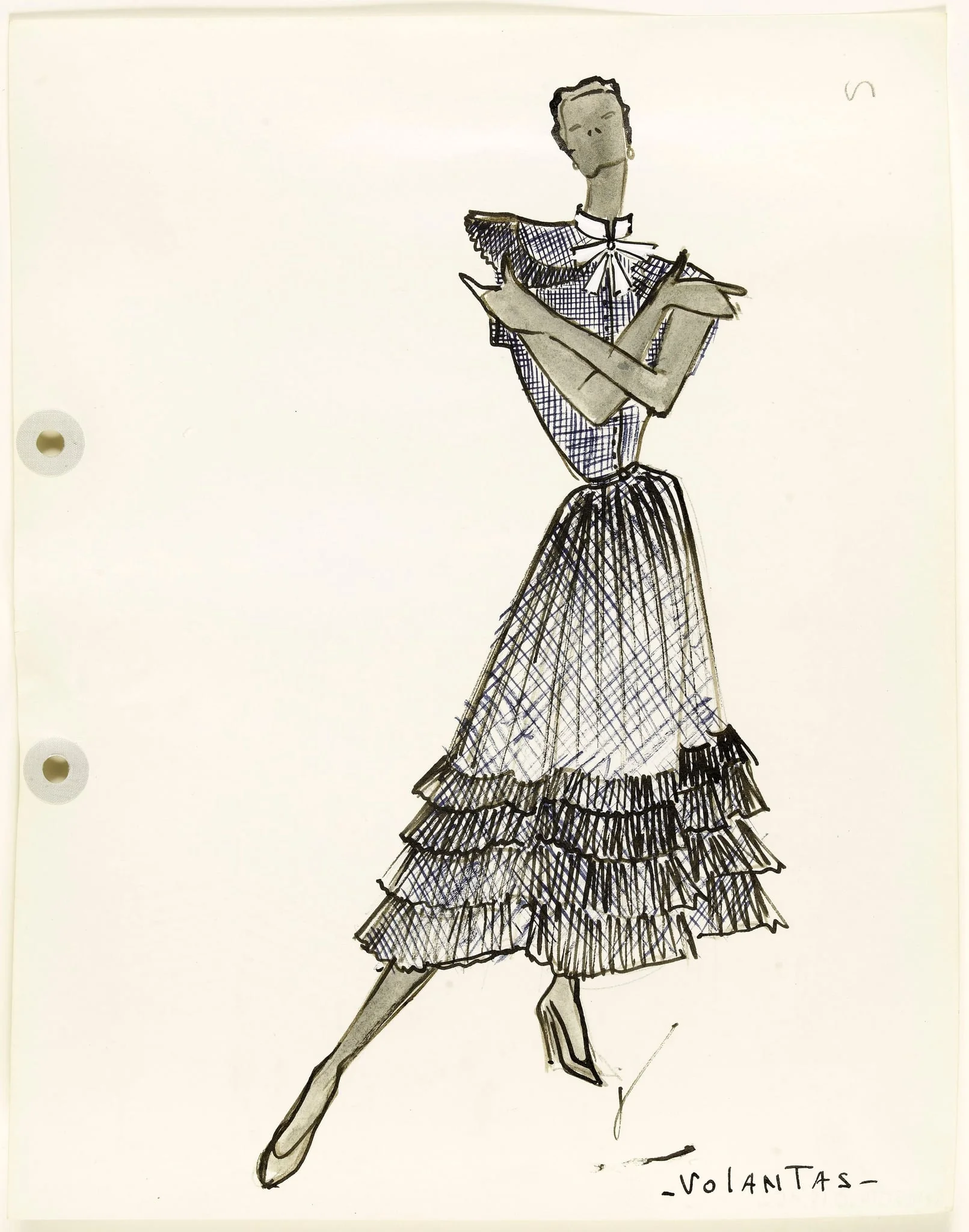 'Volantas', by Carven, 1951